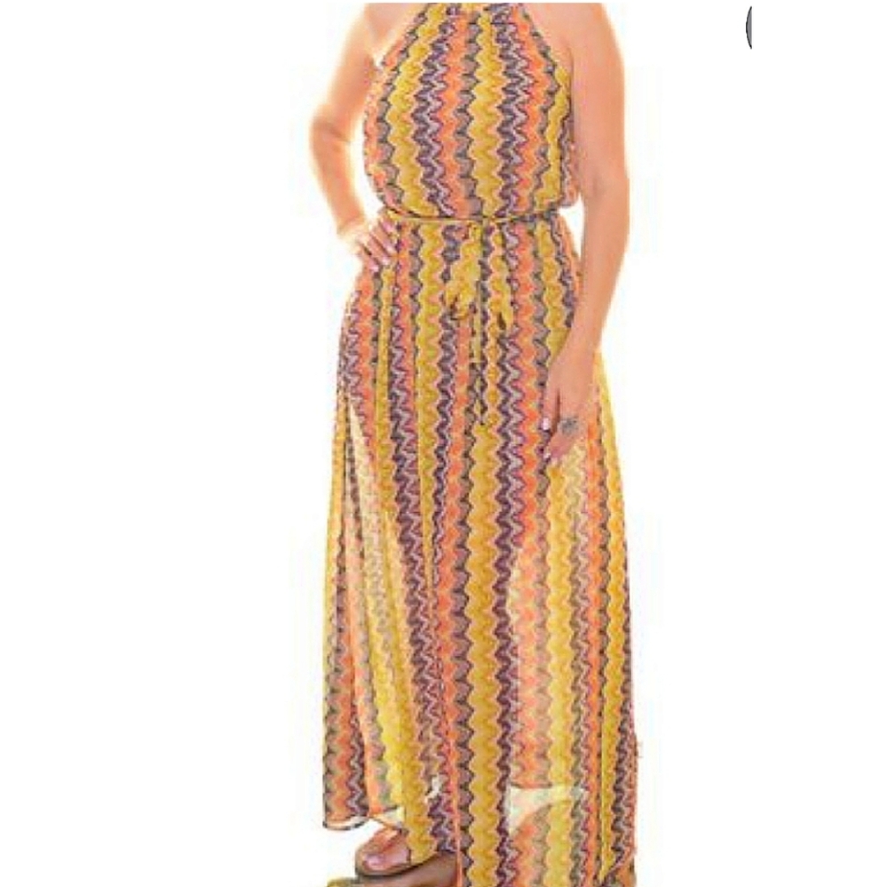 Bar III Long Maxi print Dress